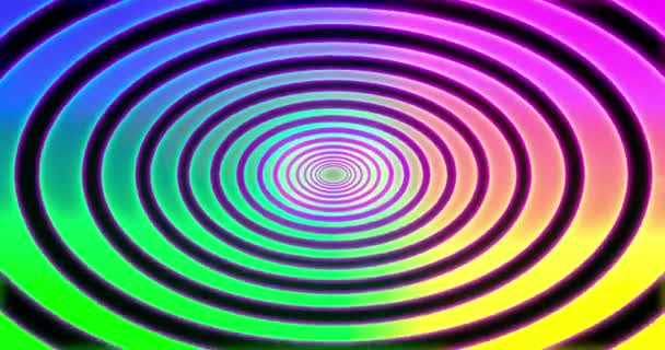 Astratti Spirale Fondo Tunnel Psihodelic Animazione Loop Senza Soluzione Continuità — Video Stock