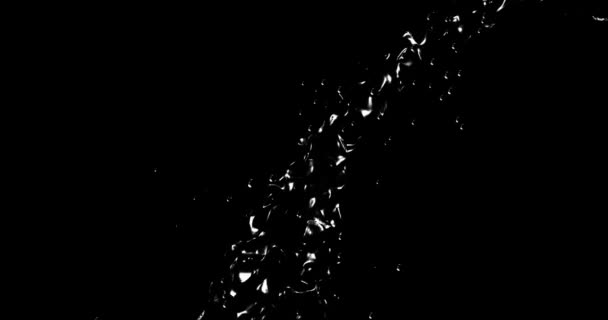 Абстрактний Чорний Потік Масляна Рідина Текстури Руху Графіки Цифровий Анімаційний — стокове відео