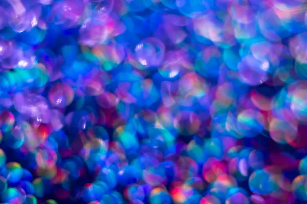 Ουράνιο Τόξο Μπλε Glitter Εορταστική Φόντο Φώτα Bokeh Εορτασμός Για — Φωτογραφία Αρχείου