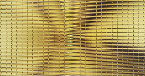 Golden Foil Tiles Texture Background Digital Surface Illustration — Stock Photo, Image