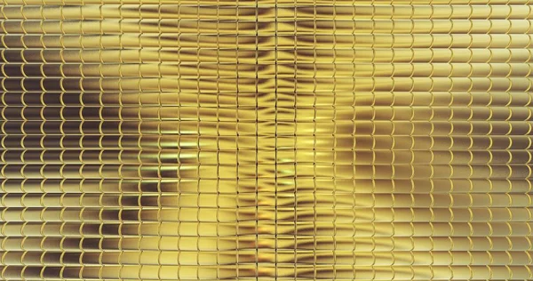 Golden Foil Tiles Texture Background Digital Surface Illustration — Stock Photo, Image