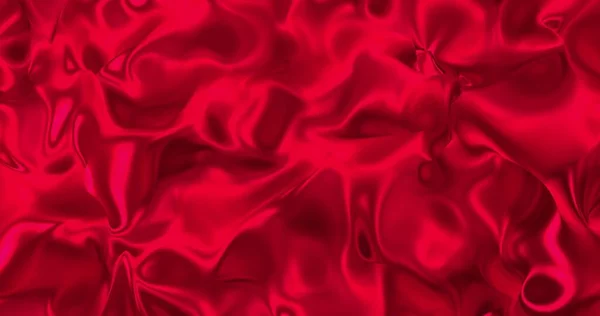 Vörös Láva Selyem Háttér Glamour Szatén Textúra Renderelés Varázslatos Boldog — Stock Fotó