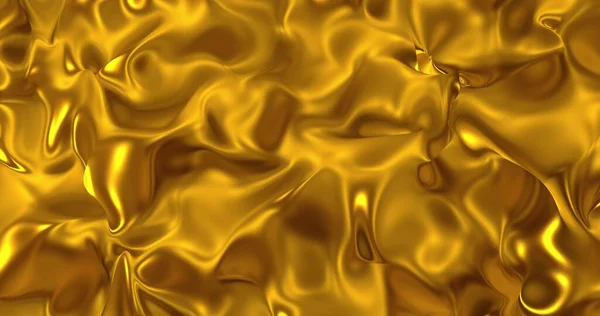 Χρυσό Λαμπερό Φόντο Μετάξι Λάμψη Σατέν Υφή Απόδοση Μαγική Καλή — Φωτογραφία Αρχείου