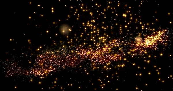 Siyah Çin Yeni Yıl dokusunda altın konfeti bokeh ışıkları.