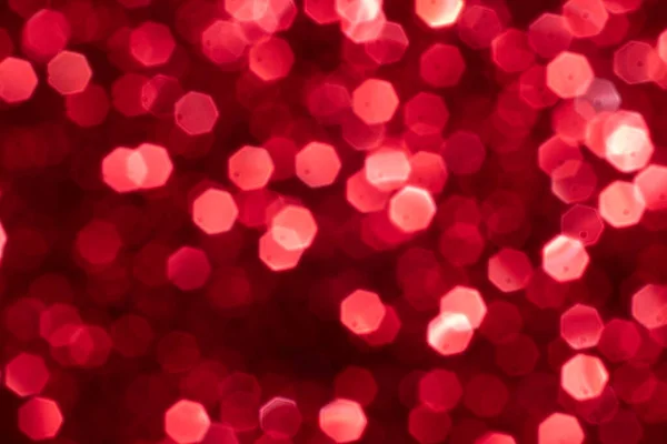 Fond Rouge Paillettes Festives Avec Des Lumières Bokeh Concept Célébration — Photo