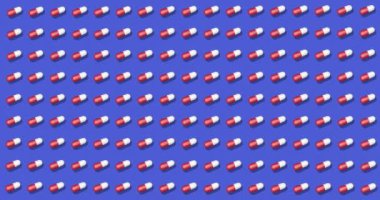 Haplı mavi arka plan. Instagram, facebook, youtube kanalı için parlak bir arkaplan. Canlandırma 3D render, döngü 4k