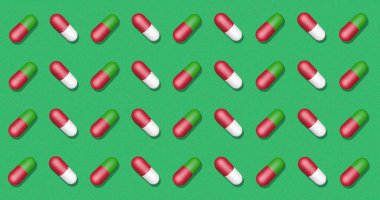 Haplarla dolu renkli bir geçmiş. Instagram, facebook, youtube kanalı için parlak bir arkaplan. Canlandırma 3d canlandırma, 3B illüstrasyon