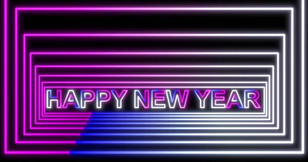 Новым Годом 2020 Неоновый Фон Вывески Флуоресцентными Ультрафиолетовыми Огнями Бесшовный — стоковое фото