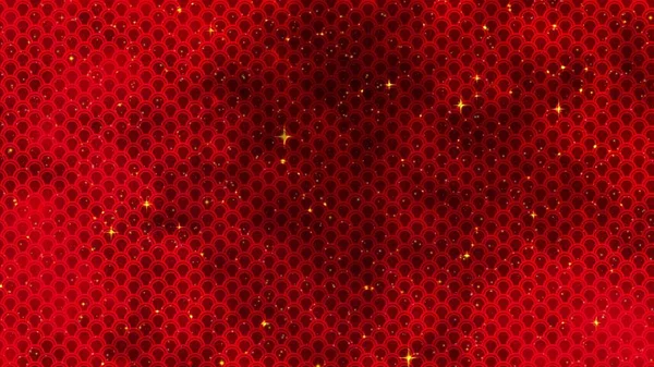 Fondo Rojo Chino Año Nuevo Con Estrellas Doradas Brillantes Patrón —  Fotos de Stock