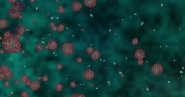Células Coronavírus Covid Doença Infecciosa Transmissão Rápida Espalhou Doença Alta — Fotografia de Stock