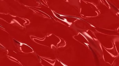 Parlak Kırmızı Sıvı Yüzeylerin Yoğun Dokusuna Derin Dalış: Çağdaş Dijital Sanat Medyasındaki Yansıma, Akış ve Titreşim Keşfi