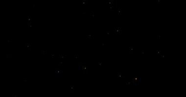 Neşeli bir tatil atmosferi için Parlayan Yıldızların Kara Gece Gökyüzüne Karşı Parıldadığı Güzel Noel Arka plan Animasyonu. Yüksek kalite 4k görüntü