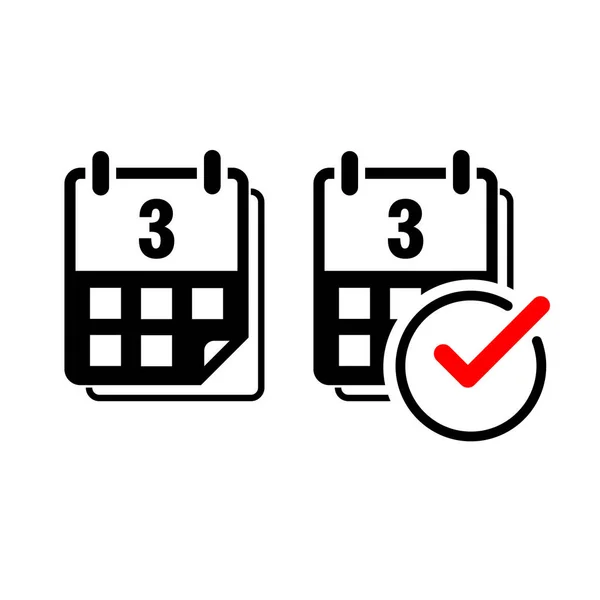 Takvim düz vektör simgesi beyaz bir arka plan üzerinde