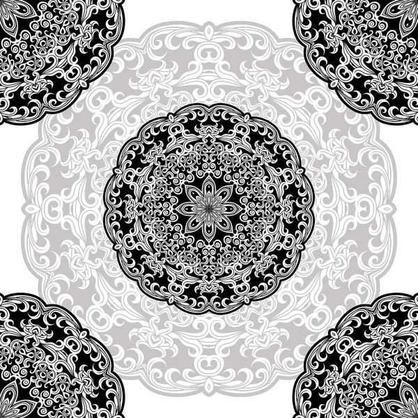 Desenhos para colorir para adultos e crianças mais velhas. pintura, flor  mandala. Islâmico, árabe, indiano. Preto e branco. Padrão vintage ornamento  decorativo artesanal. Elemento de design vetorial real imagem vetorial de  nastusha2407.mail.ru©