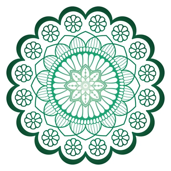 Mandala. Éléments décoratifs vintage. Fond dessiné à la main. Islam, Arabe, Indien, motifs ottomans — Image vectorielle