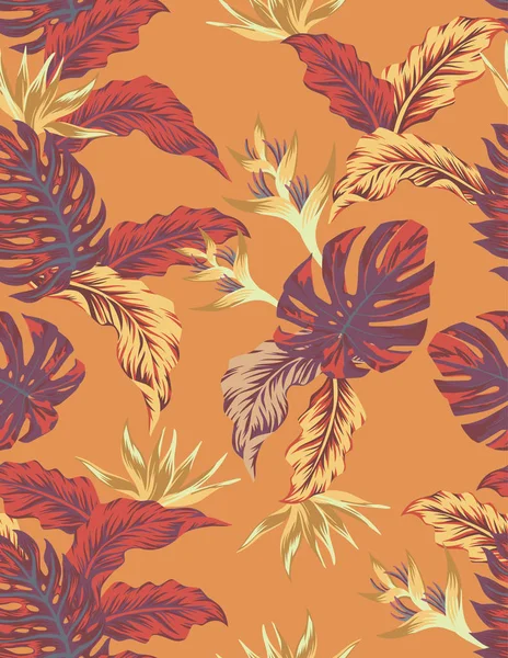 Sonbahar turuncu orman dikişsiz desen