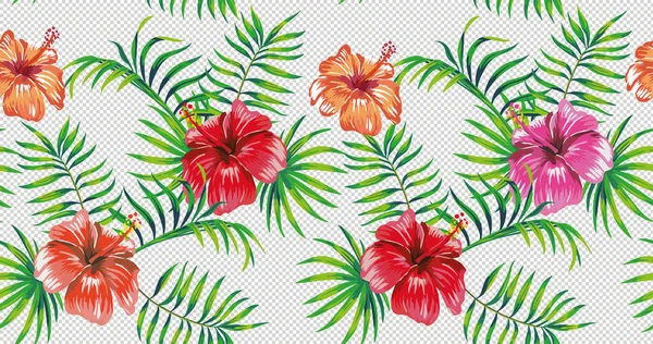 Hermosa Verano Fondo Pantalla Sin Costuras Versión Verde Follaje Tropical — Vector de stock