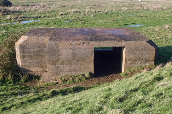 Dikiz Tank Makinelinin Dünya Savaşı Iki Heacham Norfolk Taki Üzerinden — Stok fotoğraf