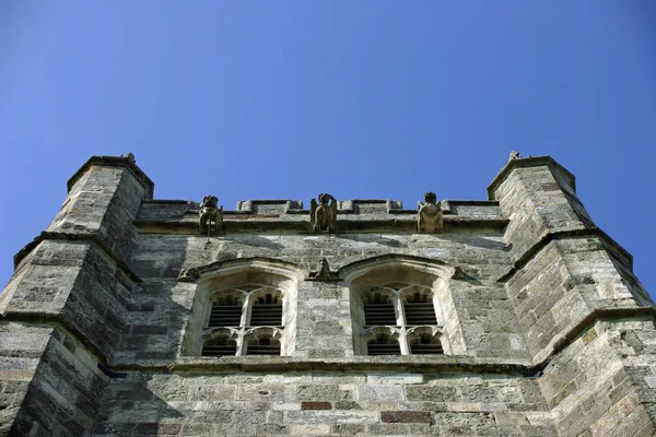 Wimborne Minster Kule Taş Uzun Bir Süre Kilise Yapımında Kullanılan — Stok fotoğraf
