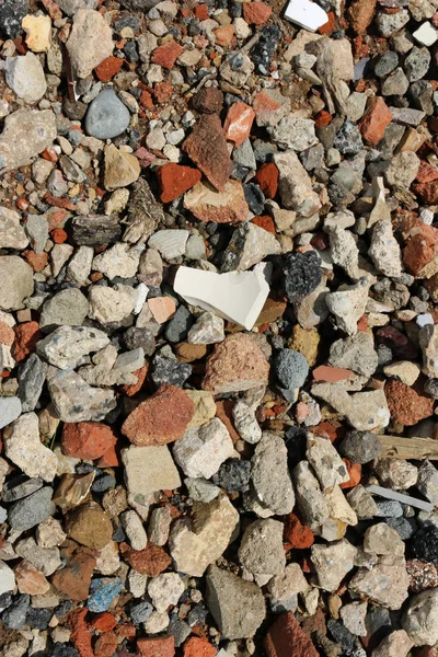 Recycelter Hausabbruchschutt Der Als Unterbau Eines Parkhauses Verwendet Wurde Könnte — Stockfoto