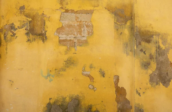 Background Yellow Plastered Wall — Stock Photo, Image
