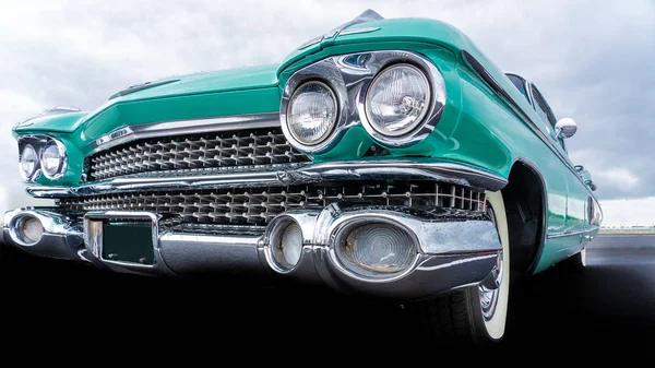 Front view of a retro american car — 스톡 사진