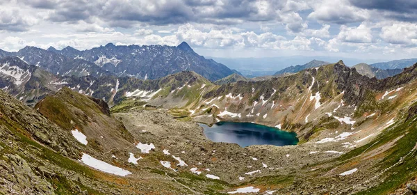 Panoramiczny Widok Krajobraz Górski Tatrzański Park Narodowy Polska Tatry Wysokie — Zdjęcie stockowe