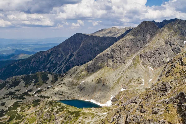 Góry Krajobraz Tatrzański Park Narodowy Polska Tatry Wysokie Mountainsmountains Karpackiej — Zdjęcie stockowe