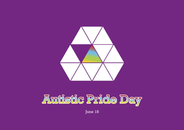 Vector Del Día Del Orgullo Autista Día Mundial Del Autismo — Archivo Imágenes Vectoriales