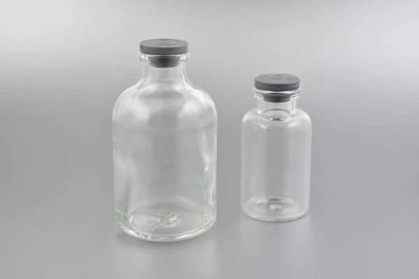 Laboratorium Van Glazen Flesjes Stock Afbeeldingen Glazen Medicijnflesje Beelden Laboratorium — Stockfoto