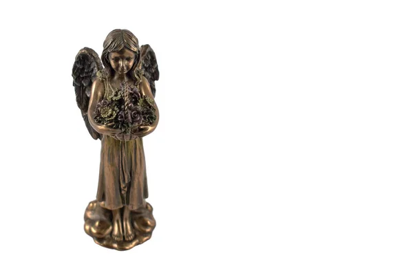 Angel Statue Stock Images Angel Isolated White Background Angel Figurine — Stock Photo, Image