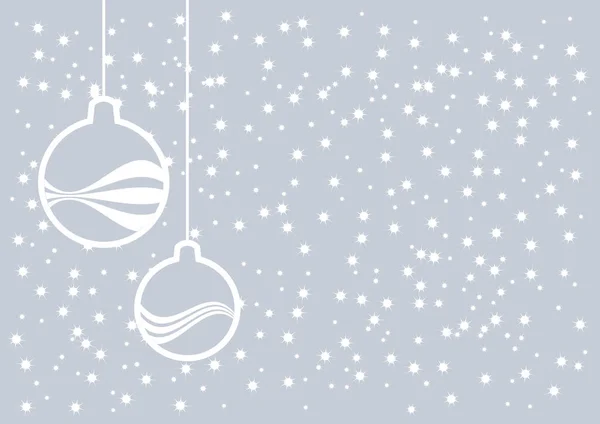 Einfache Weihnachten Silbernen Hintergrund Vektor Weihnachten Weiß Und Silber Hintergrund — Stockvektor