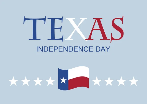 Dzień Niepodległości Texas wektor — Wektor stockowy