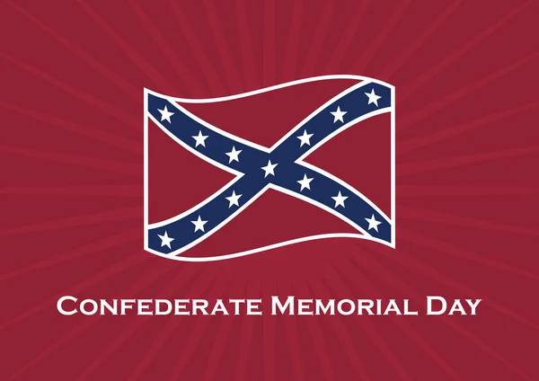 Confederate Memorial Day vector — Stock Vector