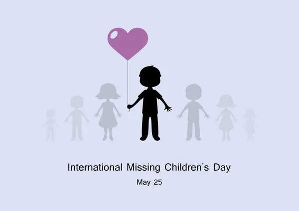 International Missing Children's Day vector