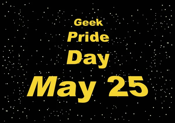 Geek Orgullo Día vector — Archivo Imágenes Vectoriales