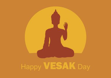 Mutlu Vesak Günü vektörü