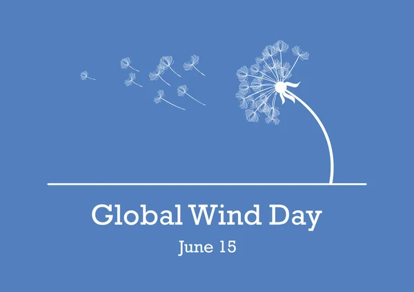 Vetor global do dia do vento —  Vetores de Stock