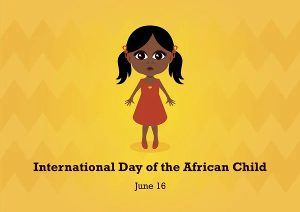 非洲儿童病媒国际日 — 图库矢量图片