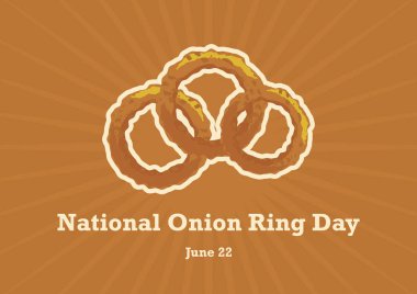 Ulusal Soğan Halka Günü vektör