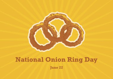 Ulusal Soğan Halka Günü vektör