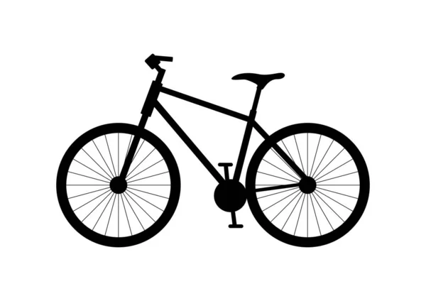 Fahrrad schwarz Symbol Vektor — Stockvektor