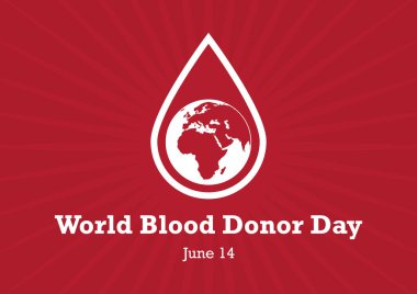 Dünya kan donör günü vektör