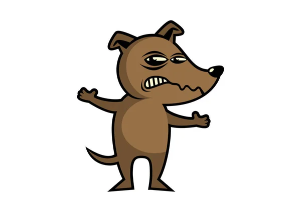 Векторная иллюстрация Angry Dog — стоковый вектор