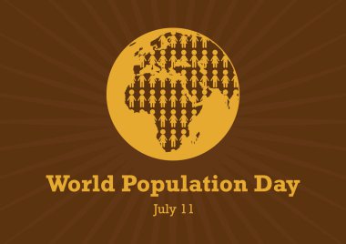 Dünya Nüfus Günü vektör