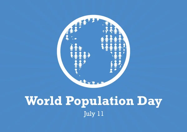 Tag der Weltbevölkerung — Stockvektor