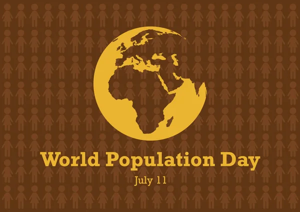 世界人口日矢量 — 图库矢量图片