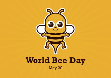 Dünya arı günü vektör