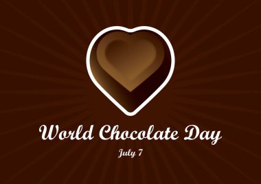 Dünya çikolata günü vektör