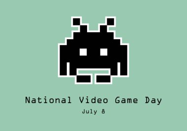 Ulusal Video Oyun Günü vektörü